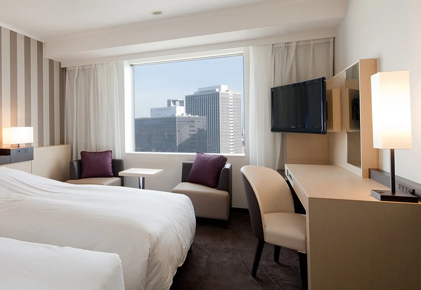 โรงแรม Granvia Osaka ห้อง Twin มาตรฐาน สำหรับท่องเที่ยวด้วย JR ในหนึ่งวัน