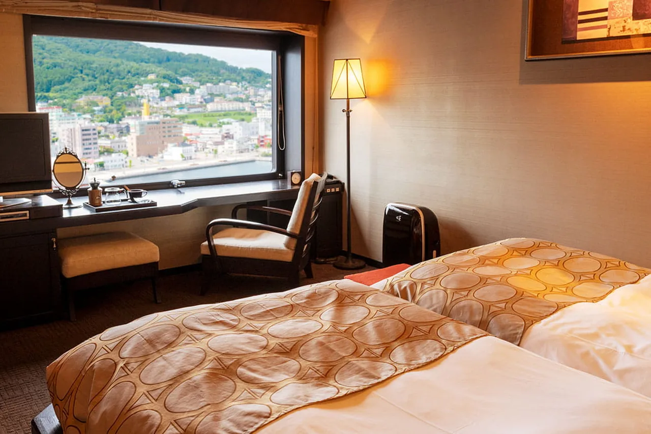 ห้อง Standard Twin ของ La Vista Hakodate Bay