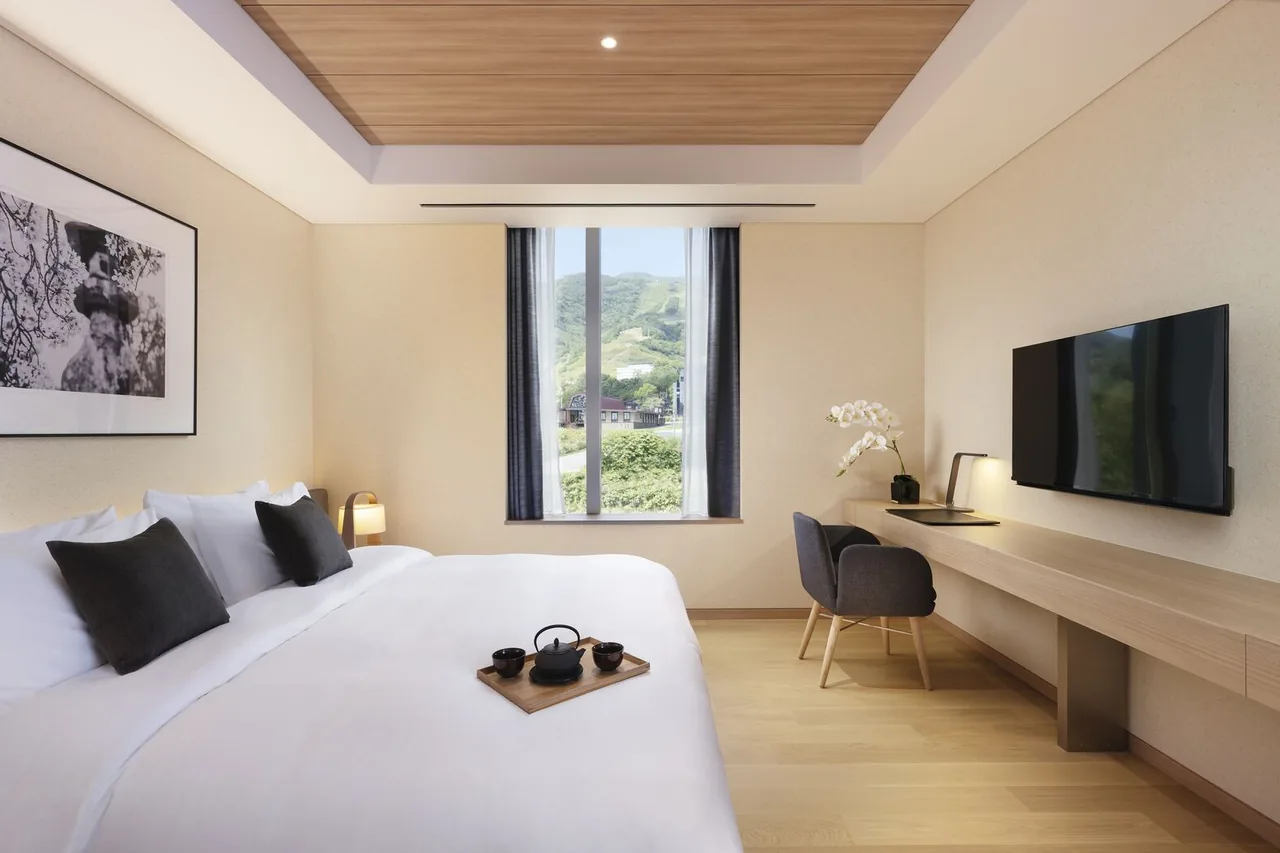 ห้องนอน One Bedroom Suite ของ Setsu Niseko