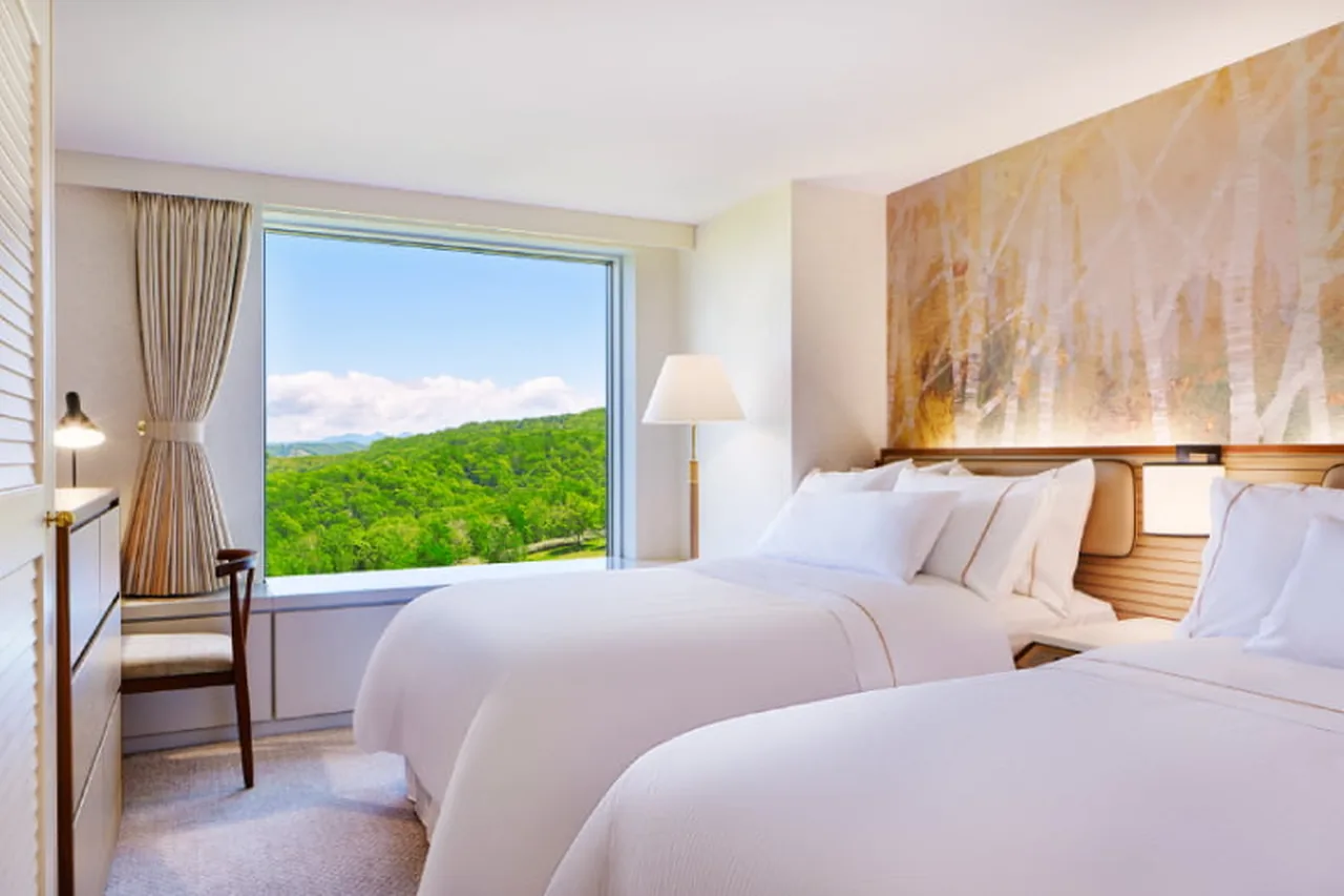 ห้องนอนชั้นบนของ Westin Rusutsu Twin