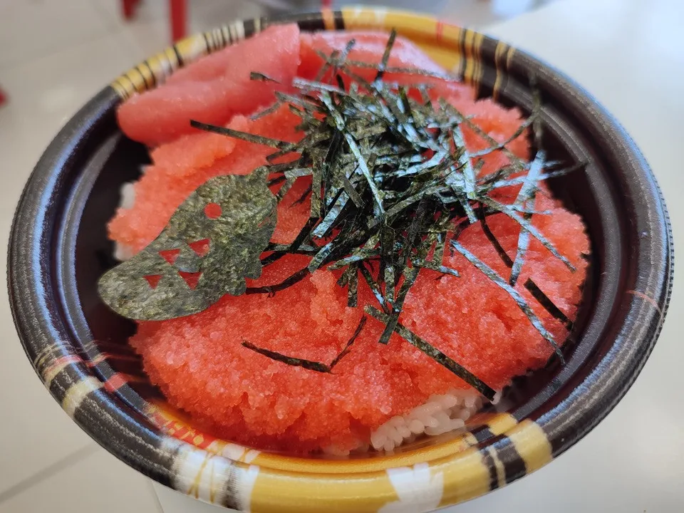 ข้าวเมนไทโกะในฟุกุโอกะสำหรับประเมินปริมาณมื้อก่อนจัดตารางเที่ยว