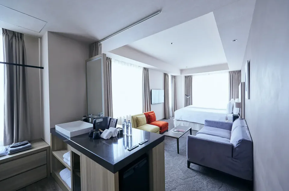 NOHGA HOTEL UENO TOKYO Deluxe Twin guest room with Japanese-inspired furnishings