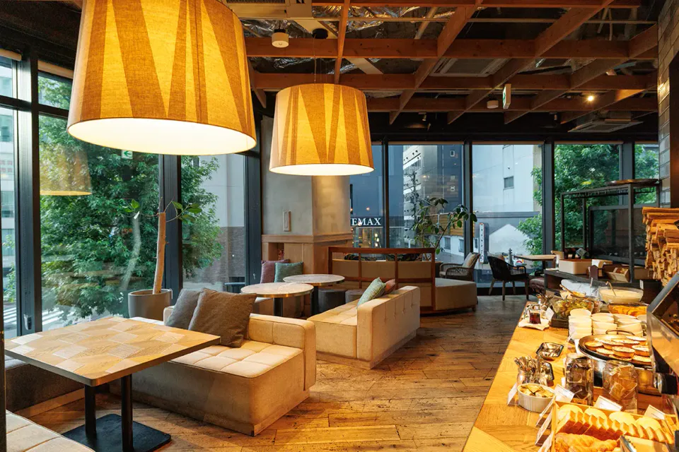 ร้านอาหารเช้า THE BLOSSOM HAKATA Premier Nine Doors