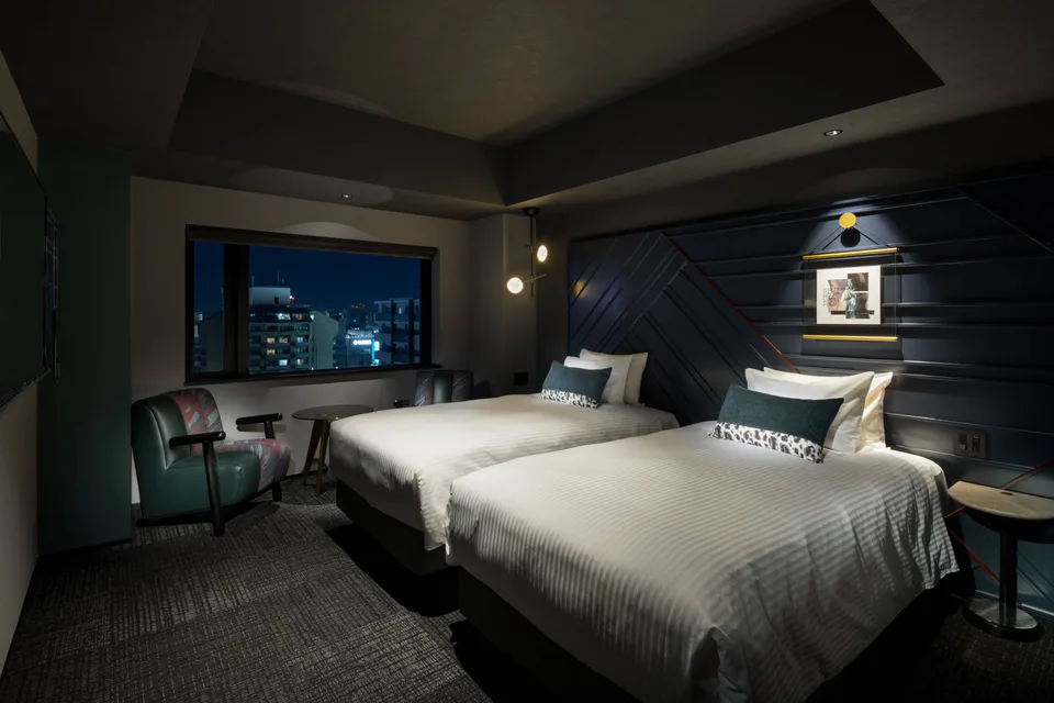 ห้องพัก Mercure Tokyu Stay Osaka Namba ซึ่งต้องตรวจสอบ room type ให้ตรงกับฟังก์ชัน washing machine