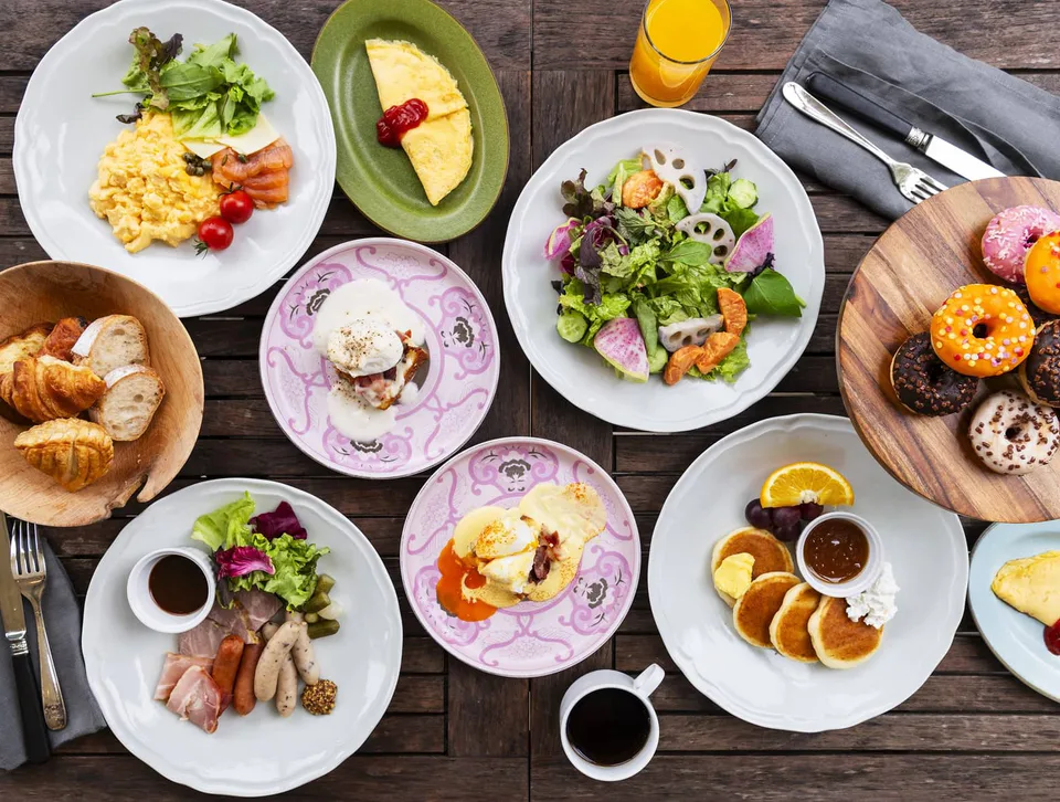 อาหารเช้าที่ Mitsui Garden Hotel Jingugaien Tokyo Premier E'VOLTA